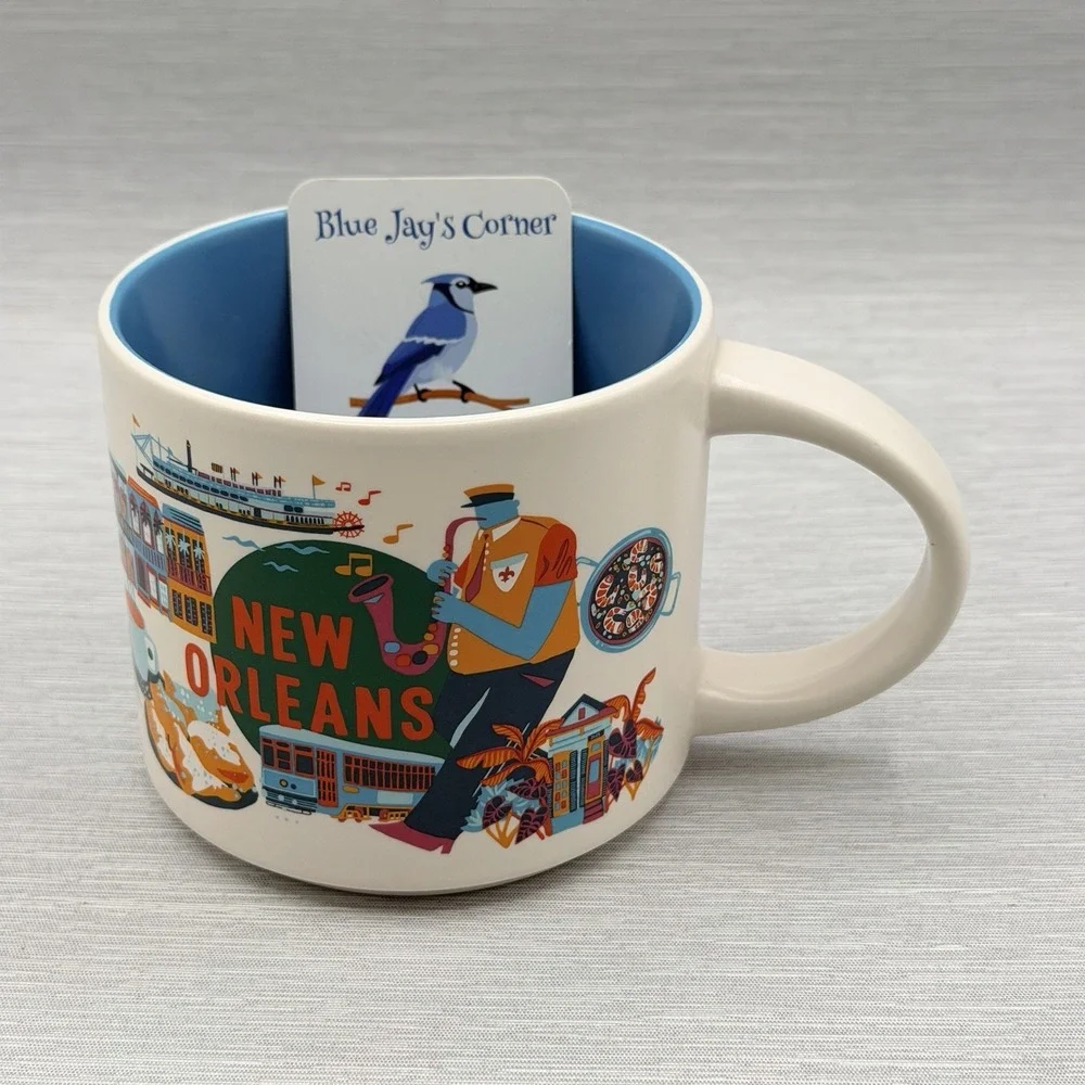 Starbucks New Orleans Mug Discovery Series 2024 Stackable Coffee Cup 14oz